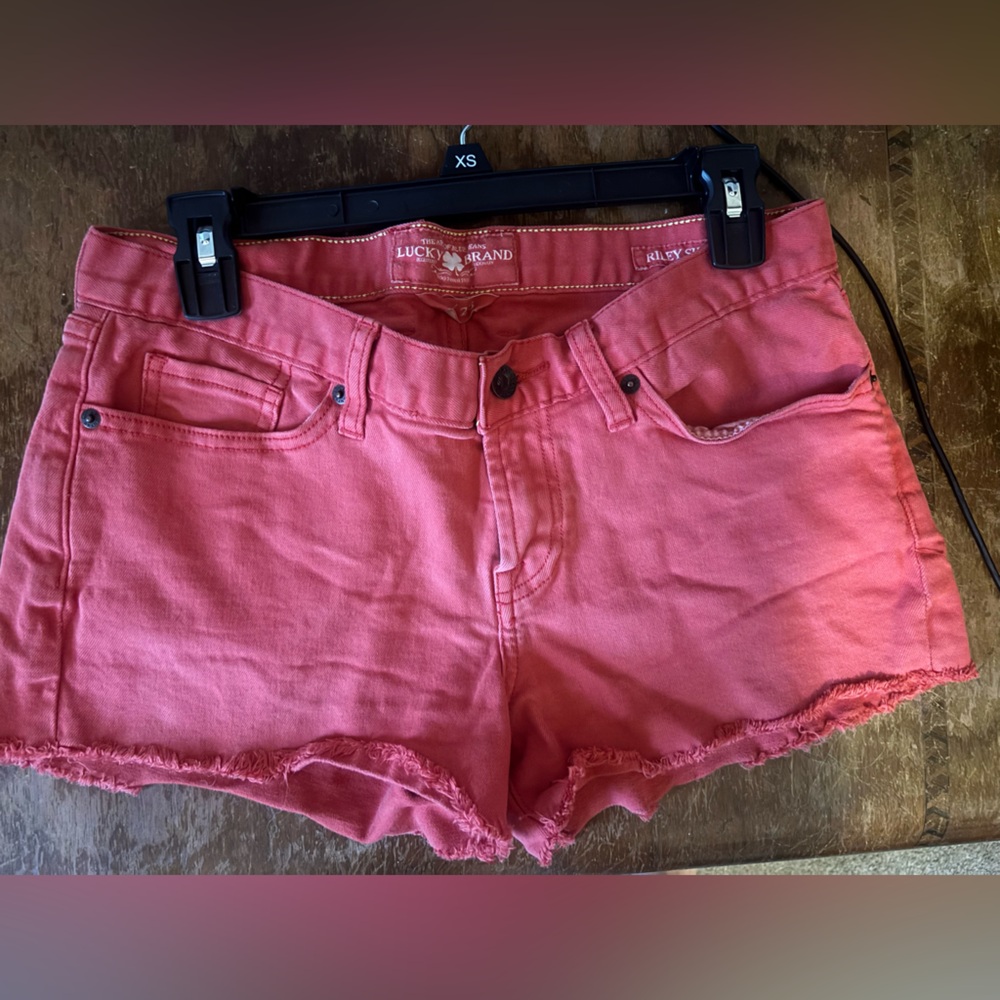 Lucky Brand Red Denim Shorts